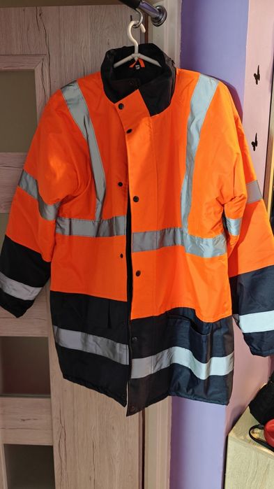 Kurtka robocza odblaskowa ocieplana przeciwdeszczowa