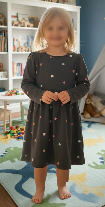 Sukienka  w serduszka H&M