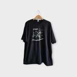 Czarny t-shirt z nadrukiem Pyrkon XXL