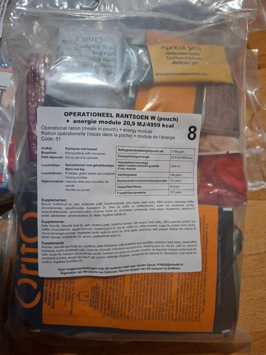 Holenderska racja żywnościowa 8