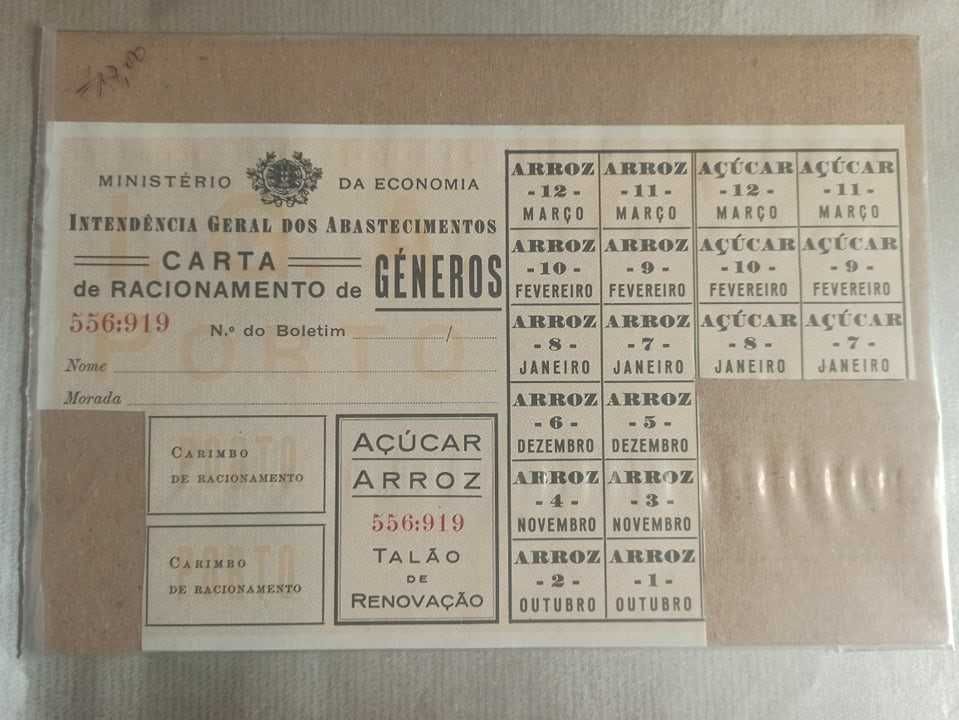 Carta de Racionamento de Géneros