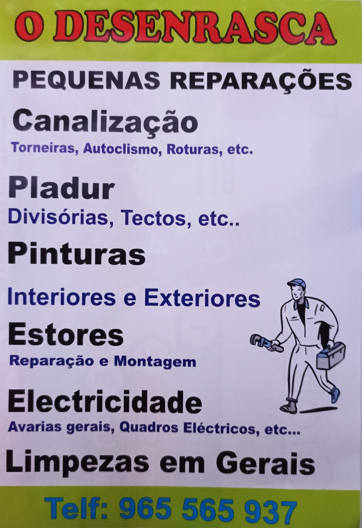 Prestação de Serviços, manutenção