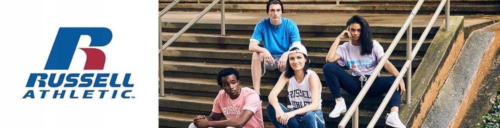 BU21 Russell Athletic Czapka Z Daszkiem Bejsbolówka 100% Bawełna