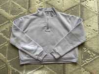 Lilowa ocieplana bluza