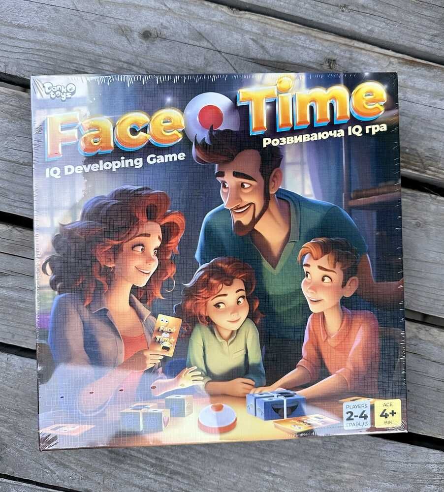 Розвиваюча IQ настільна гра Danko Toys Face Time , FT-01-01, фейсики