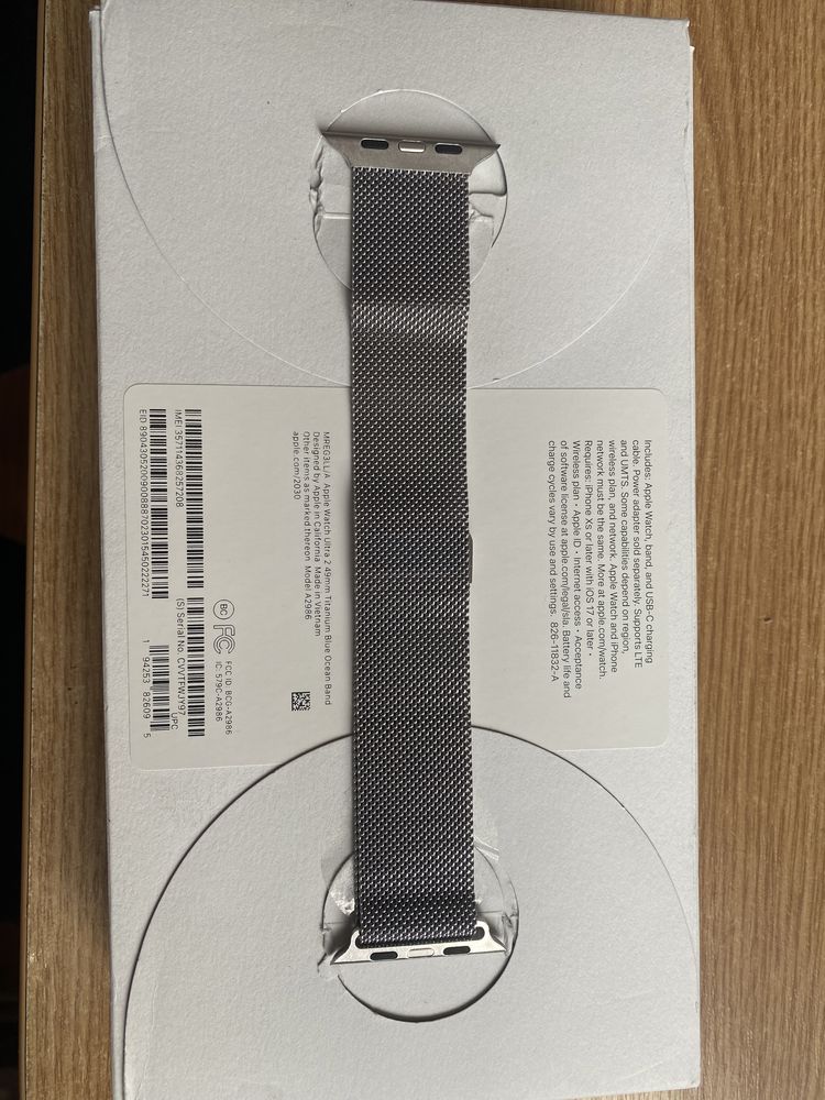 Apple Watch Ultra 2 49mm Titanium Blue Ocean