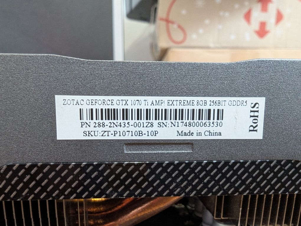 NVIDIA GeForce GTX 1070 Ti Extreme (8Gb) ZOTAC