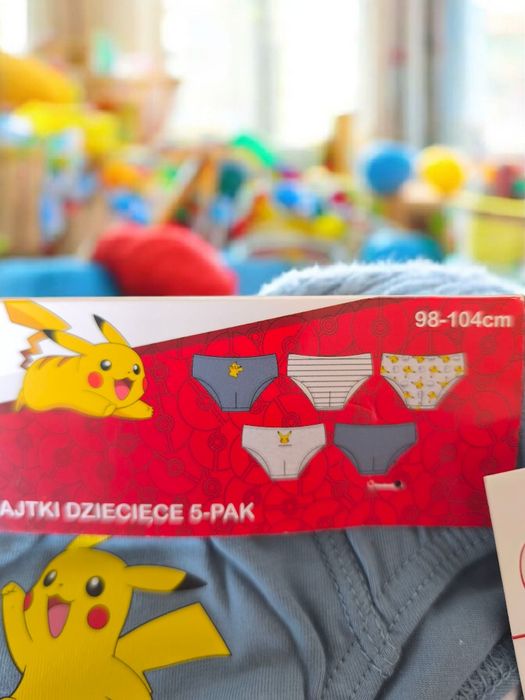 5 szt. majtki chłopięce Pokemon.