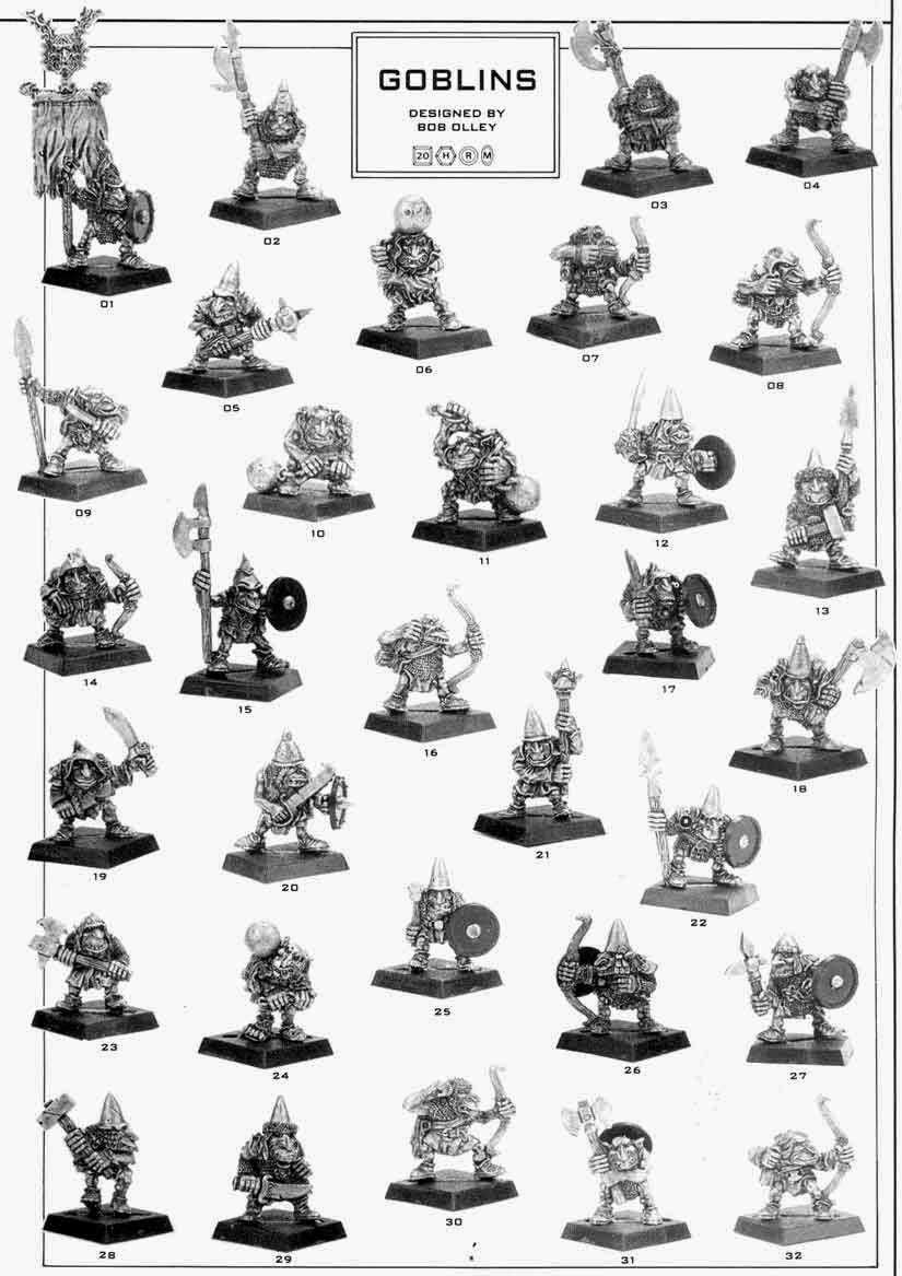 Warhammer Fantasy Battle: Iron Claw Goblins x 4, oldhammer