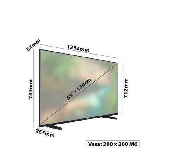 Smart TV LED 55" Daewoo UHD 4K