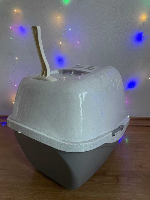 Kuweta dla kota zamykana Comfy Easy Cat szara