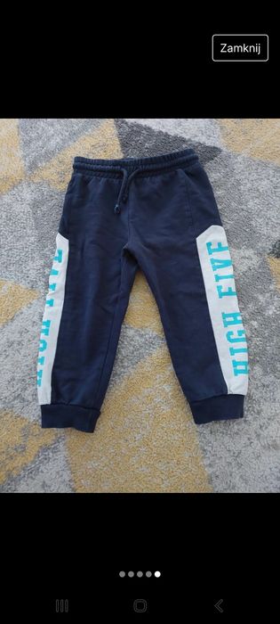 Spodnie dresowe jeansy 80 86 cm dla chłopca