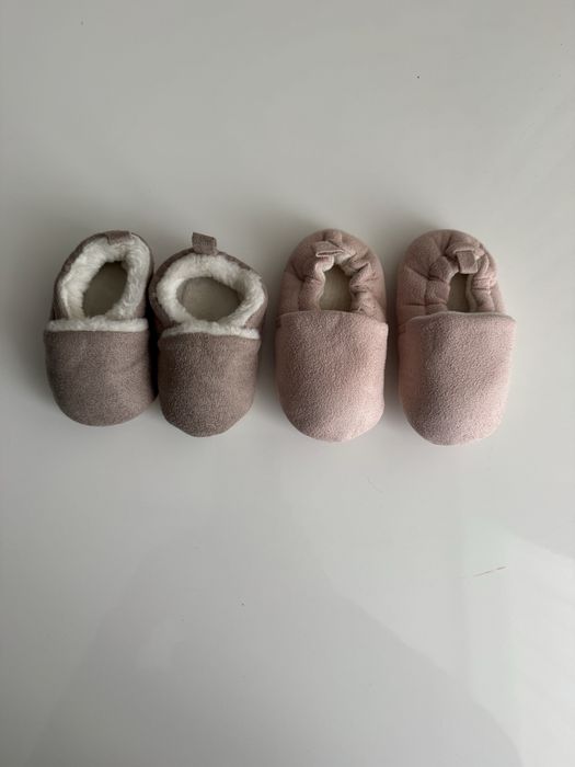 Пінетки  капці Н&М 14-15 розмір беж 18-19 розмір рожеві нові