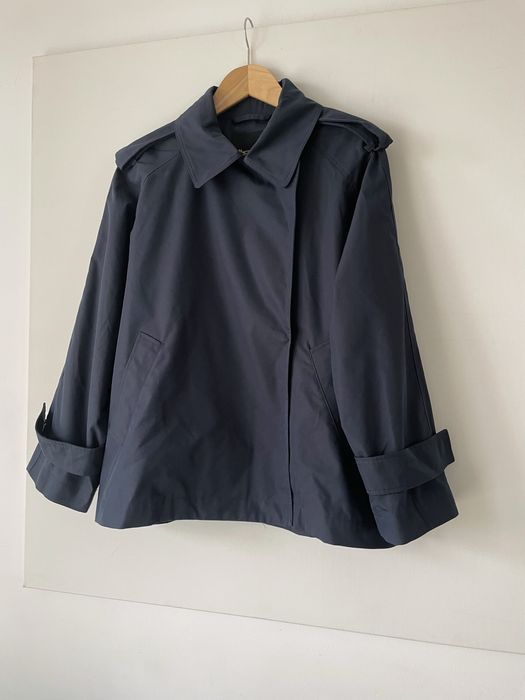Massimo Dutti Nowy Granatowy trencz