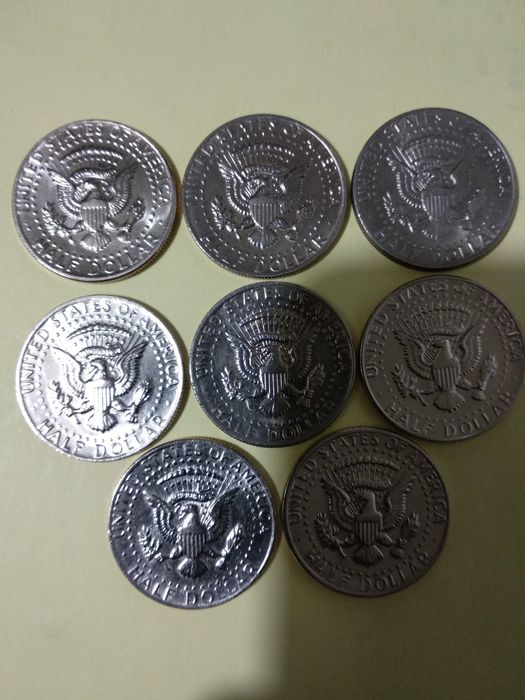 Moedas de meio Dólar 1972 P/D dos EUA
