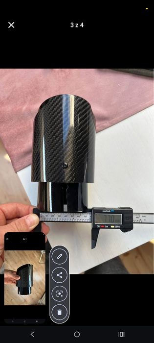 Końcówki wydechu karbon jak Akrapović 2 sztuki!