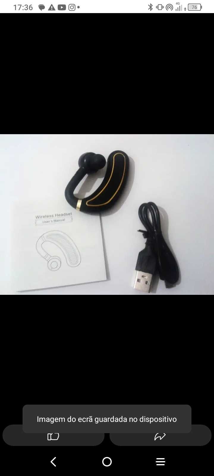 Auriculares bluetooth kit-mão livres android