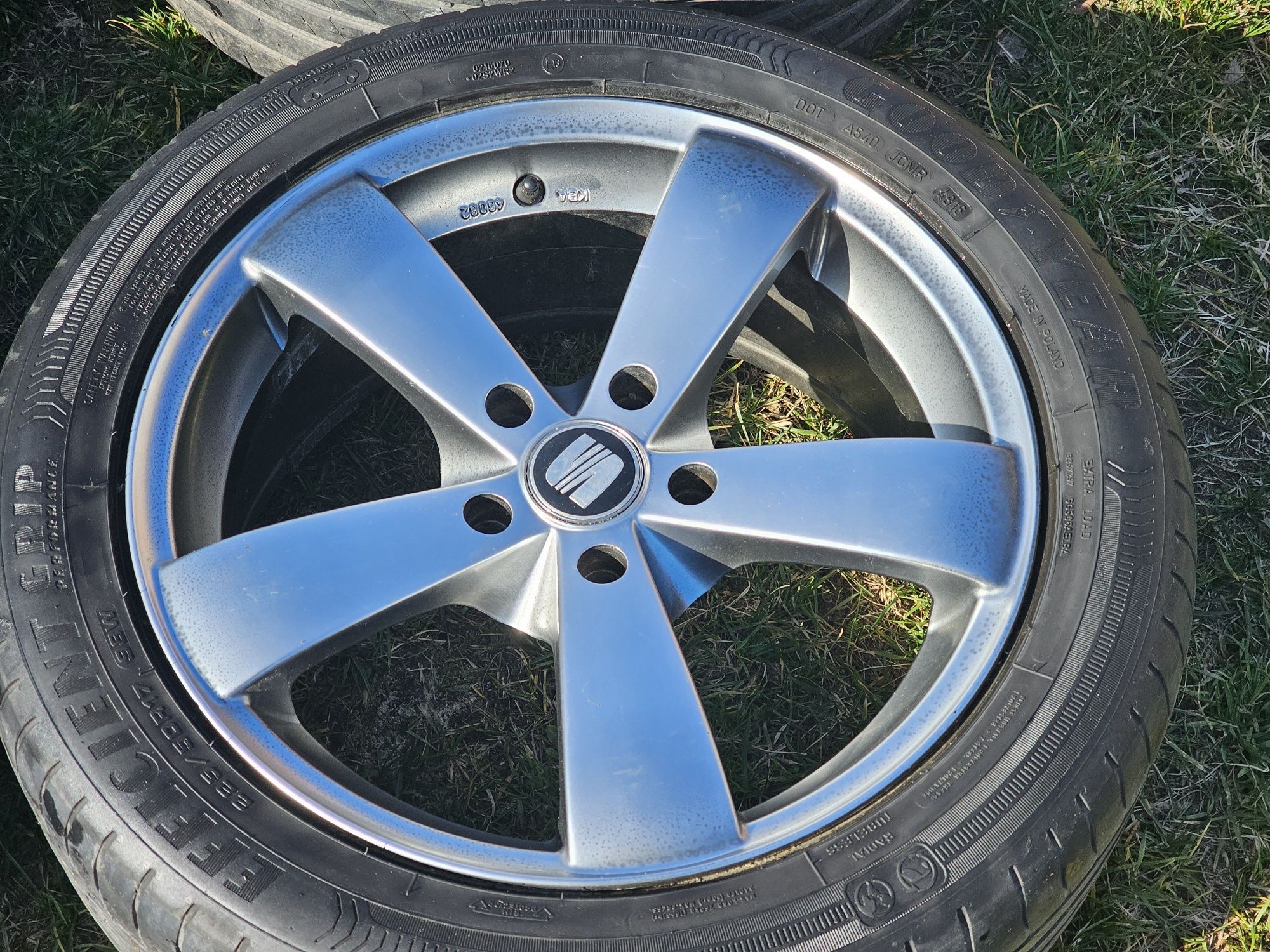 Felgi 17" 5x112 AEZ Wave chrom VW SEAT AUDI SKODA