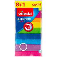Салфетки  микрофибра для уборки Vileda Microfibre Colors 9шт/уп Италия