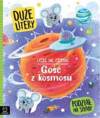 Uczę się czytać. Gość z kosmosu. Duże litery - Agata Giełczyńska-Joni