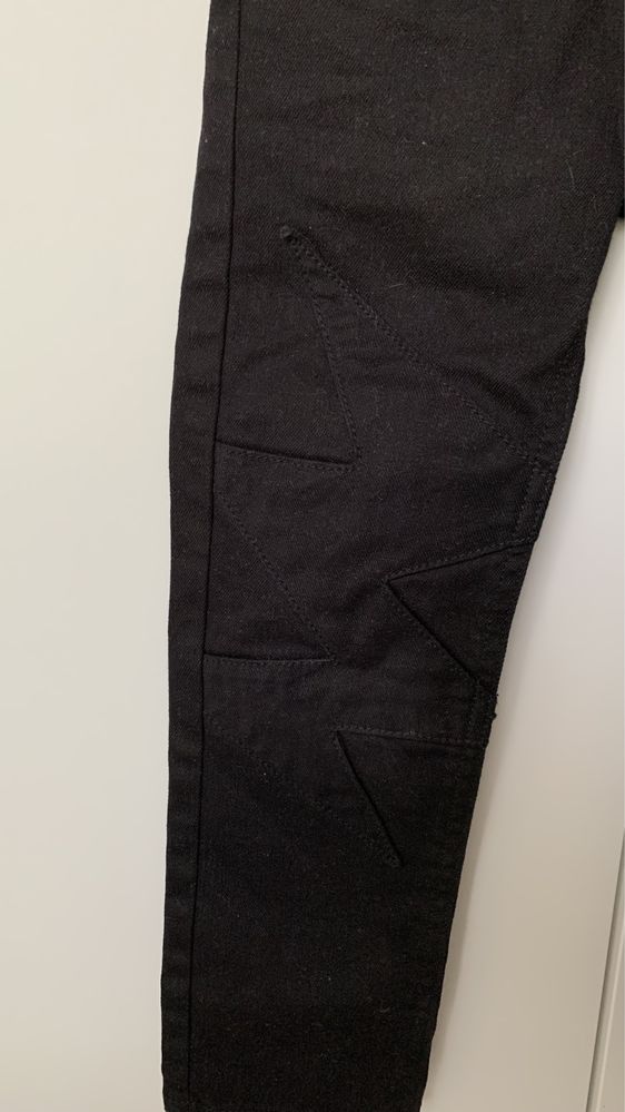 Spodnie czarne jeans 116