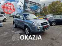 Hyundai Tucson 2.0 Benzyna 141 KM, Alufelgi, Isofix, Kurtyny, Hak, Lakier Metalik