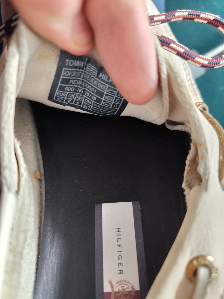 Mokasyny damskie Tommy Hilfiger 42 /26.5 kremowe