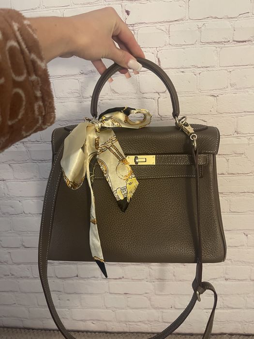 Сумка Hermes kelly натуральная кожа