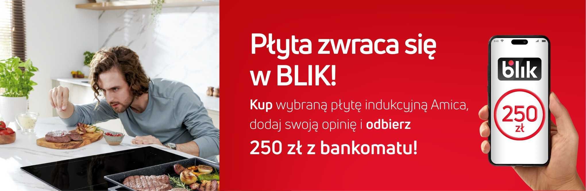 Amica płyta indukcyjna PIH6542PHTSUN 3.0 Studio - zwrot 250zł.