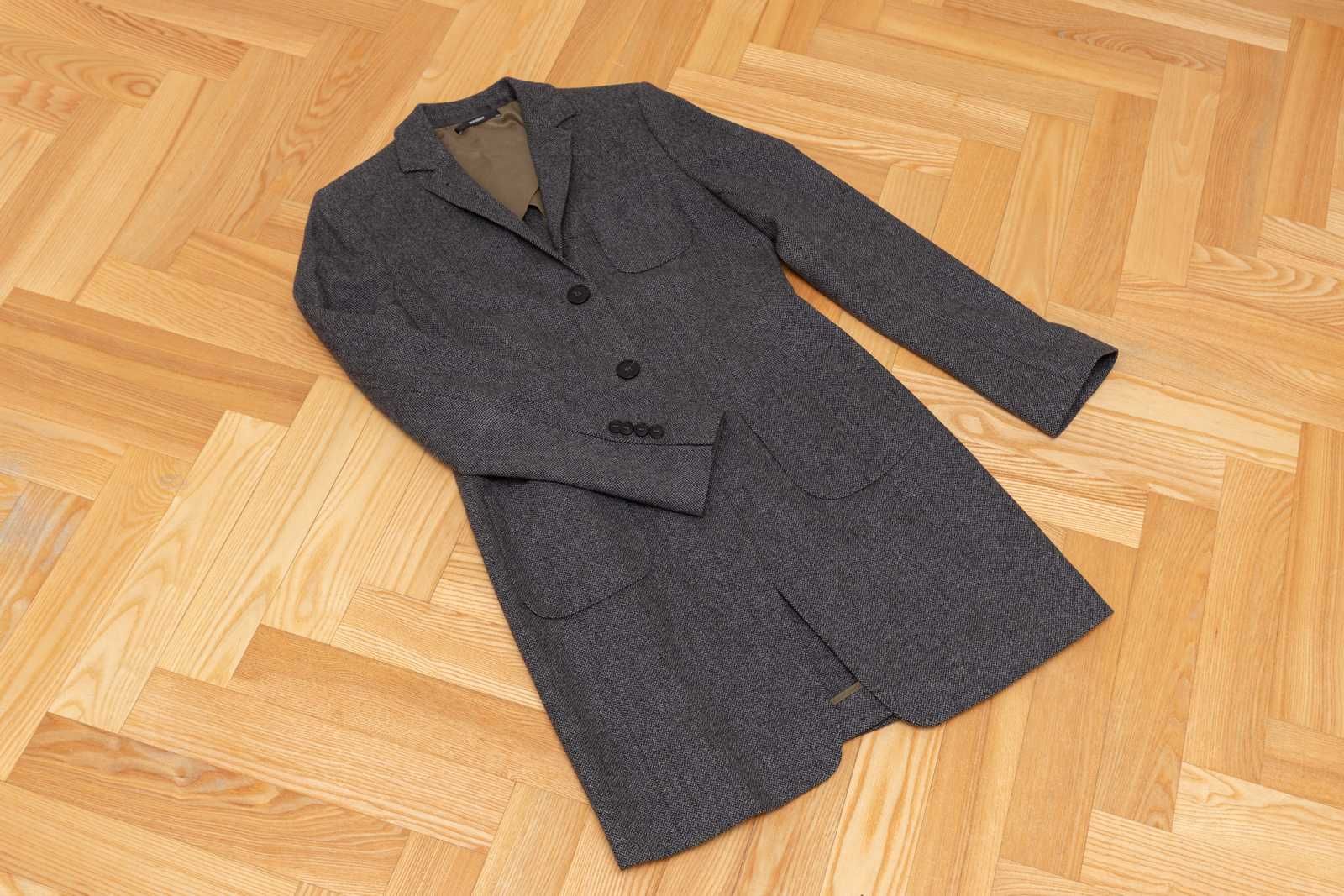 Marynarka Damska Windsor Szara Blezer Elegancka Rozmiar 38 M
