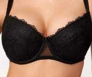 Stanik biustonosz czarny walentynki push up Azal 75d