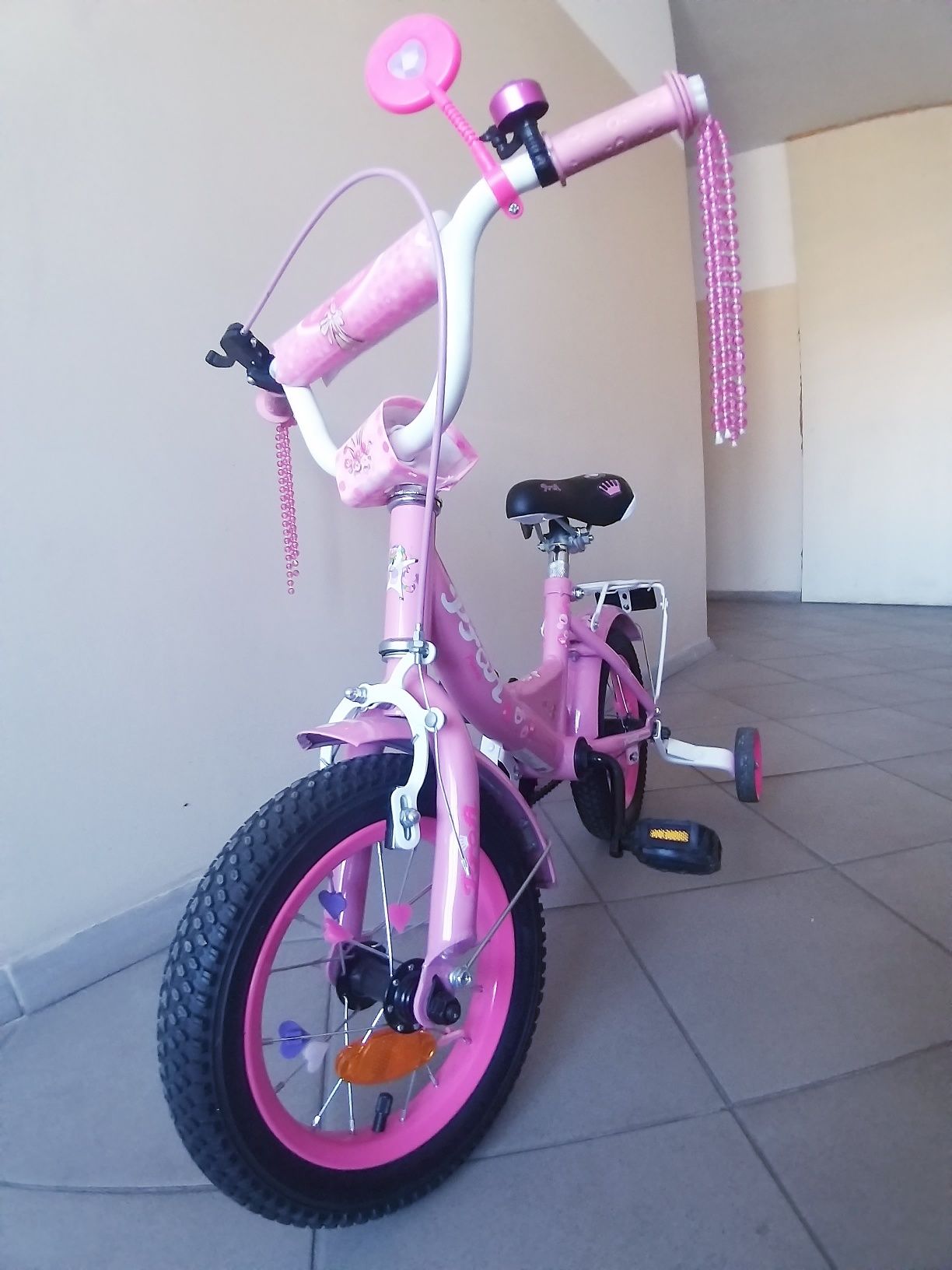 Велосипед для дівчинки від 2х років