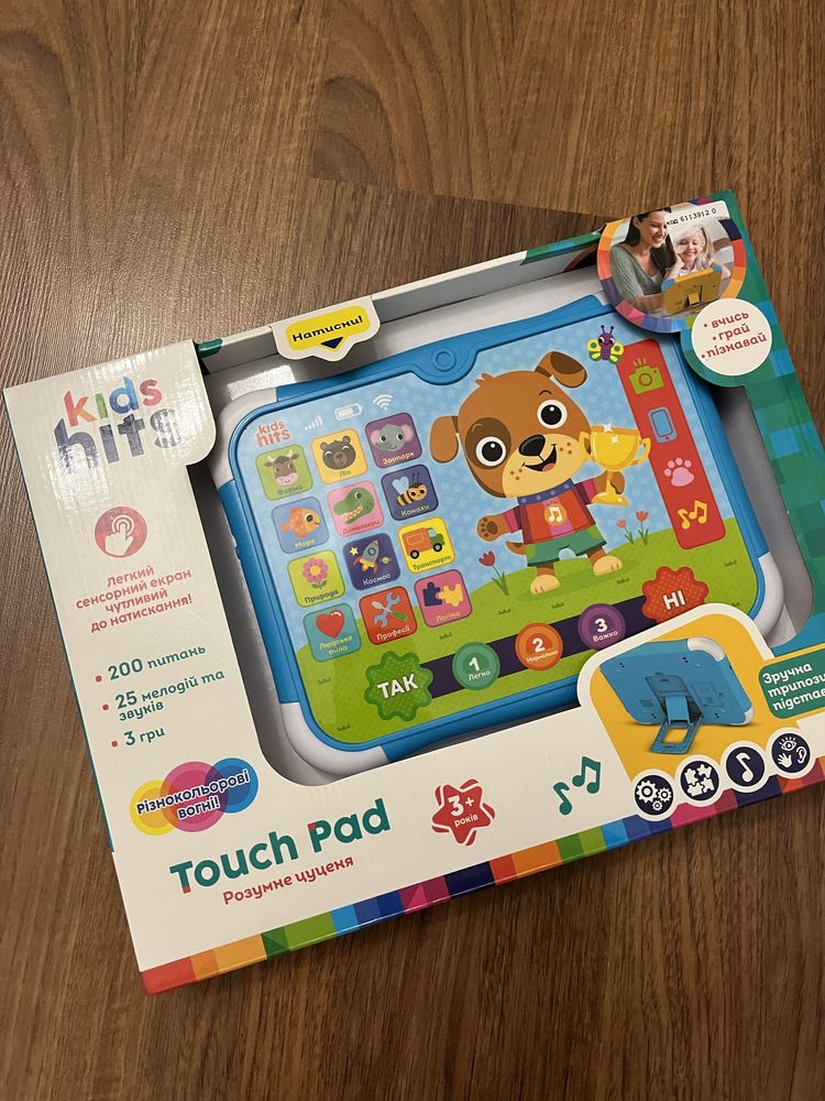 Інтерактивний планшет Kids Hits Touch Pad Розумне цуценя