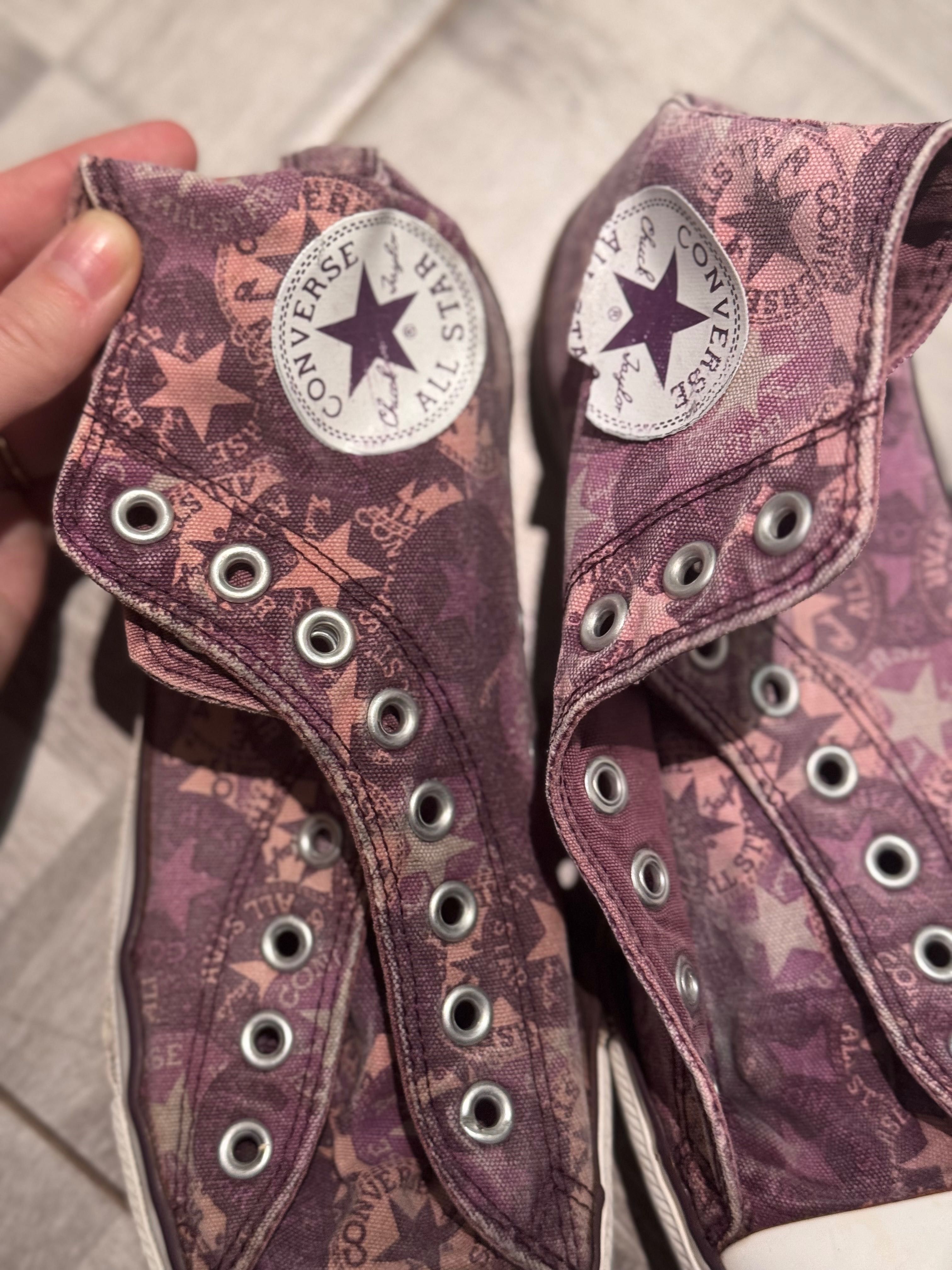 Trampki wysokie CONVERSE 39,5 25cm Chuck Taylor All Star fioletowe
