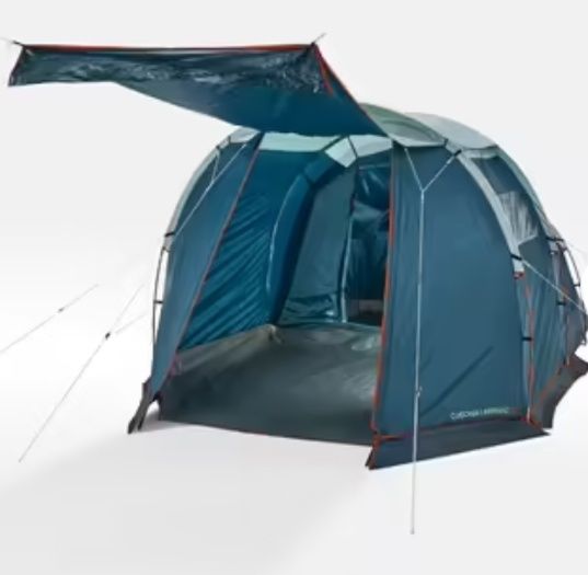 Tenda Decathlon com quarto e sala