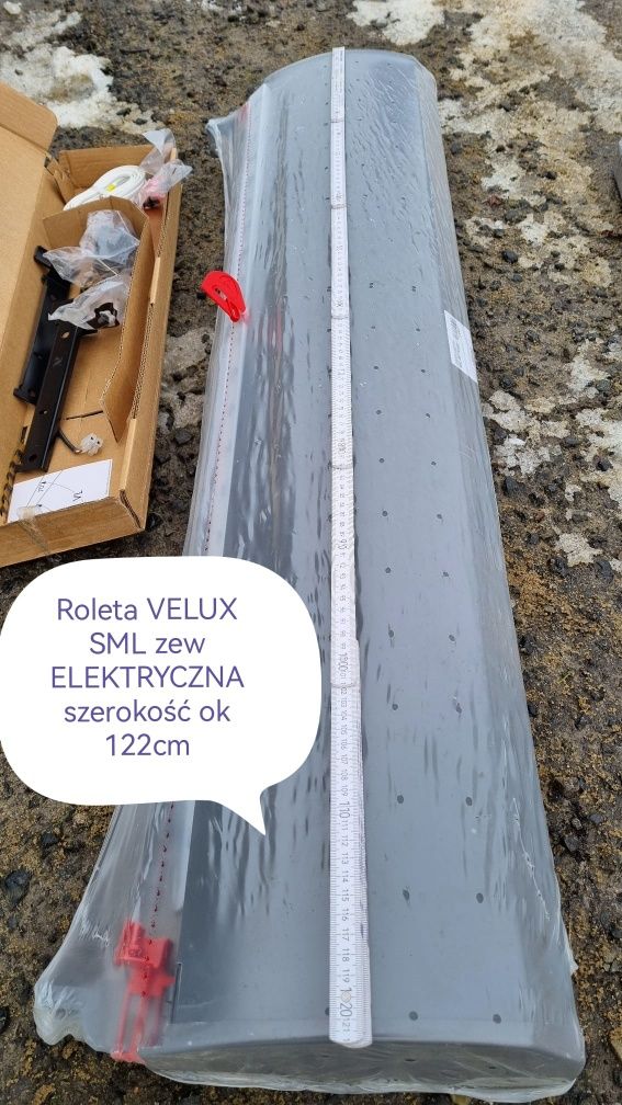 NOWA elektryczna roleta VELUX SML zewnętrzna do okien dachowych okno