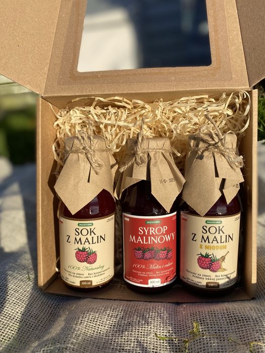 Sok malinowy  tkoczony na zimno