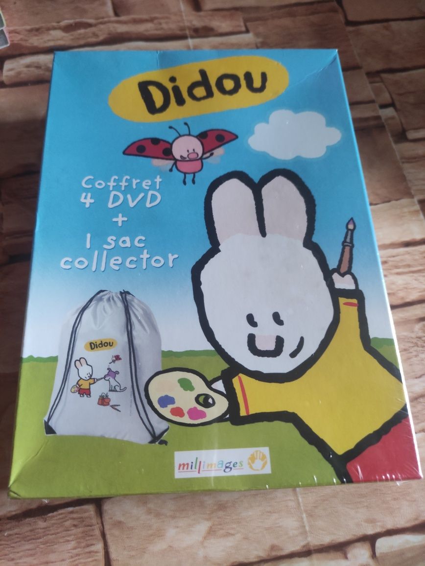 Nowe 4 bajki Didou + worek gimnastyczny j.angielaki