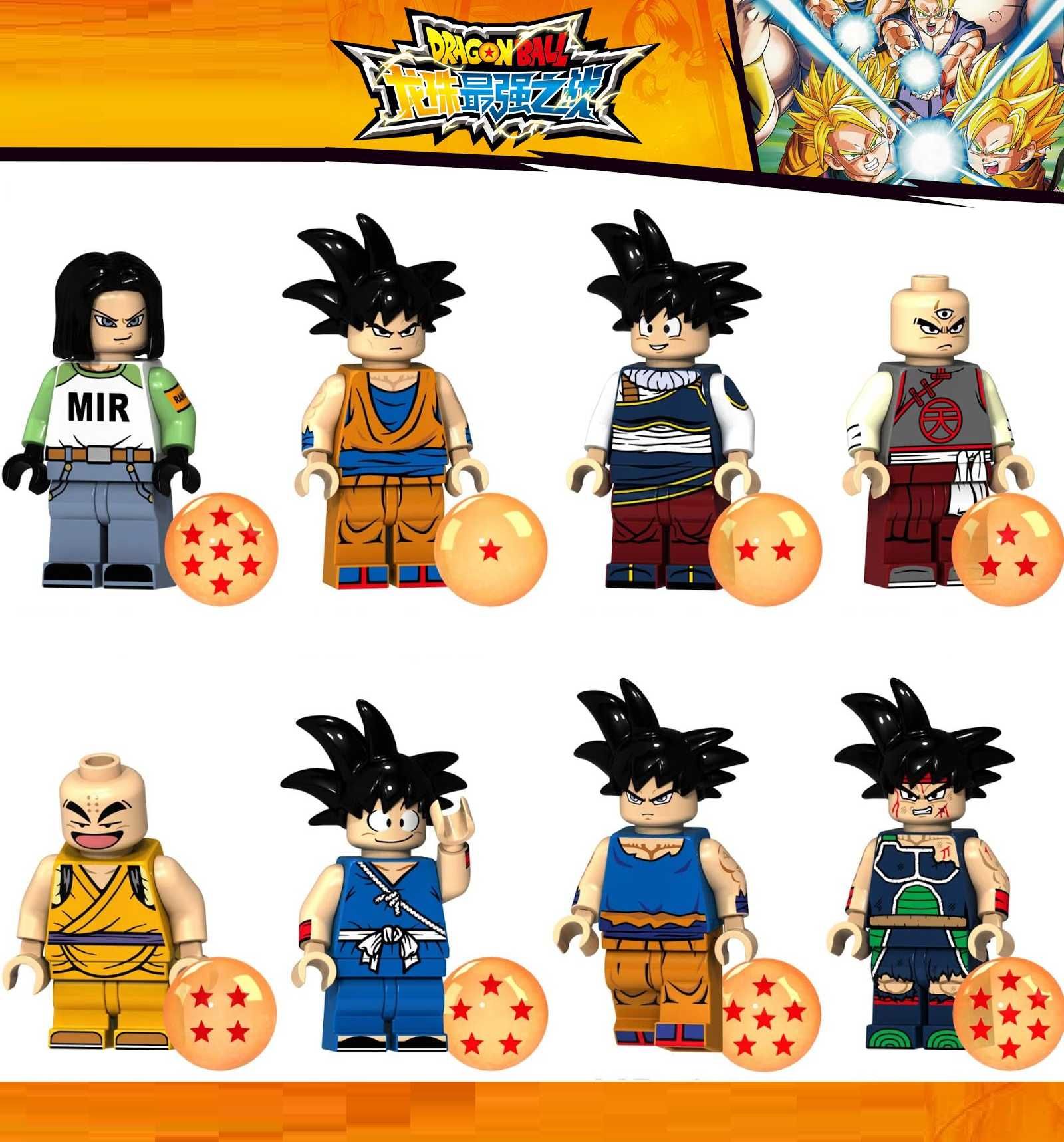 Coleção de bonecos minifiguras Dragon Ball nº2 (compatíveis Lego)