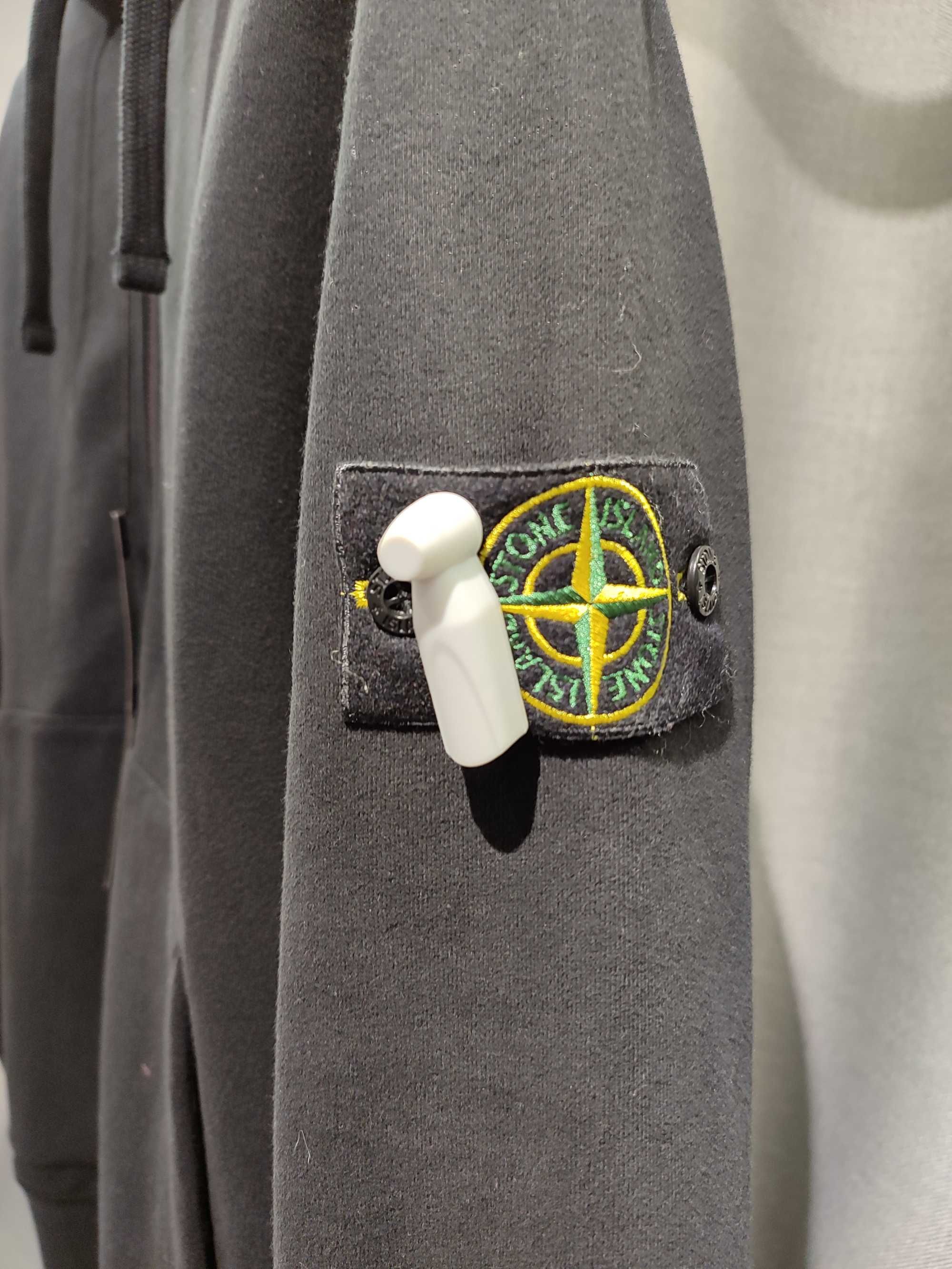 Худі STONE ISLAND 64220 Zip Hooded Sweatshirt Black SI0141-BK