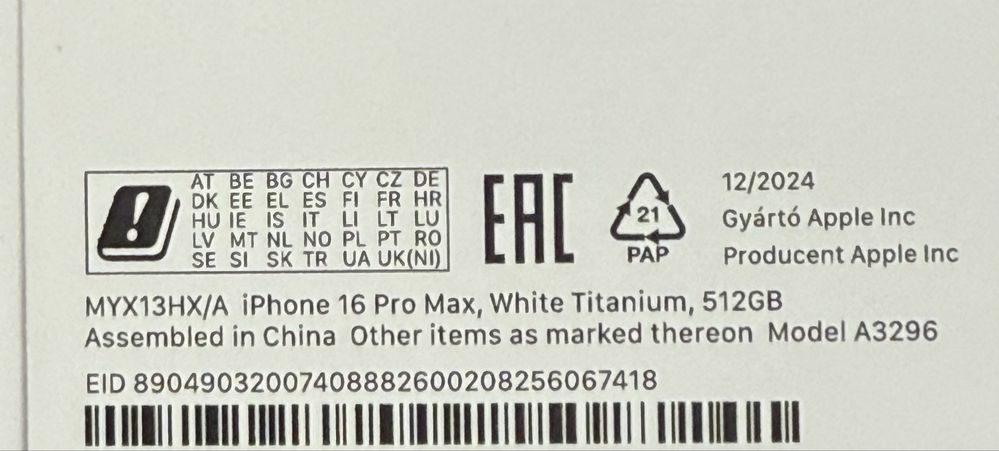 B-MOBILE Iphone 16 PRO MAX 512GB Desert Natural Black Whit  ETUI SZKŁO