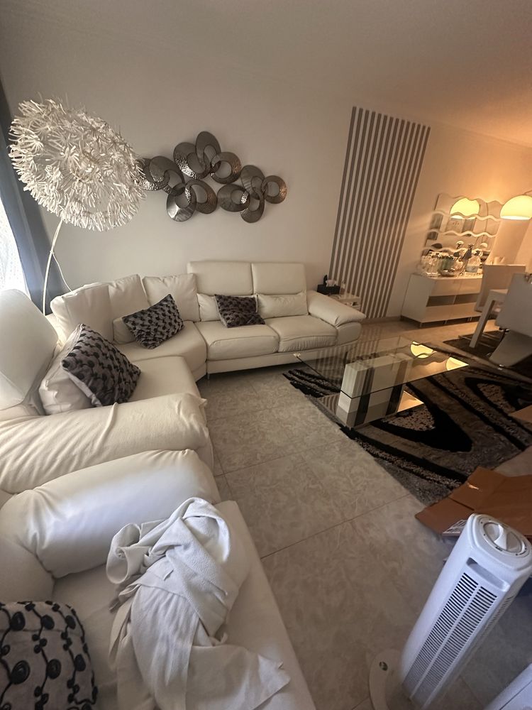 Sofa sala branco usado