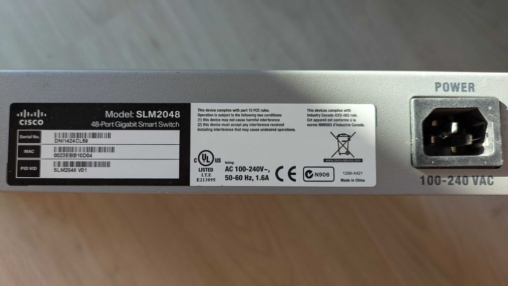 Cisco SLM2048 SmartSwitch64551541655809122