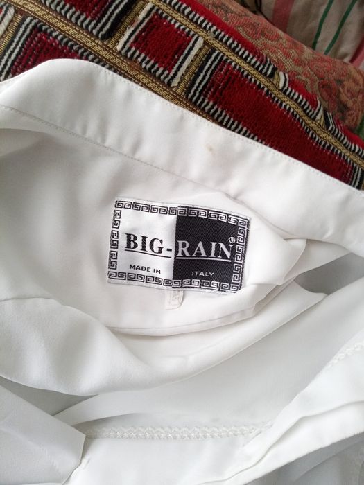 Рубашка .белая.итальянская мужская  бу.