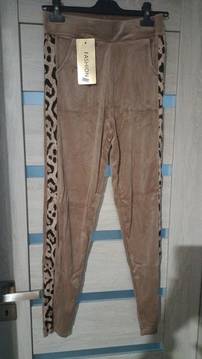 Spodnie damskie welurowe r. L/XL