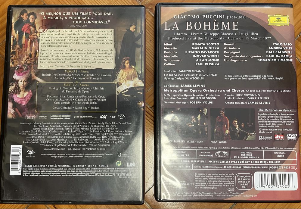 Cd’s e DVD’s musica classica e jazz