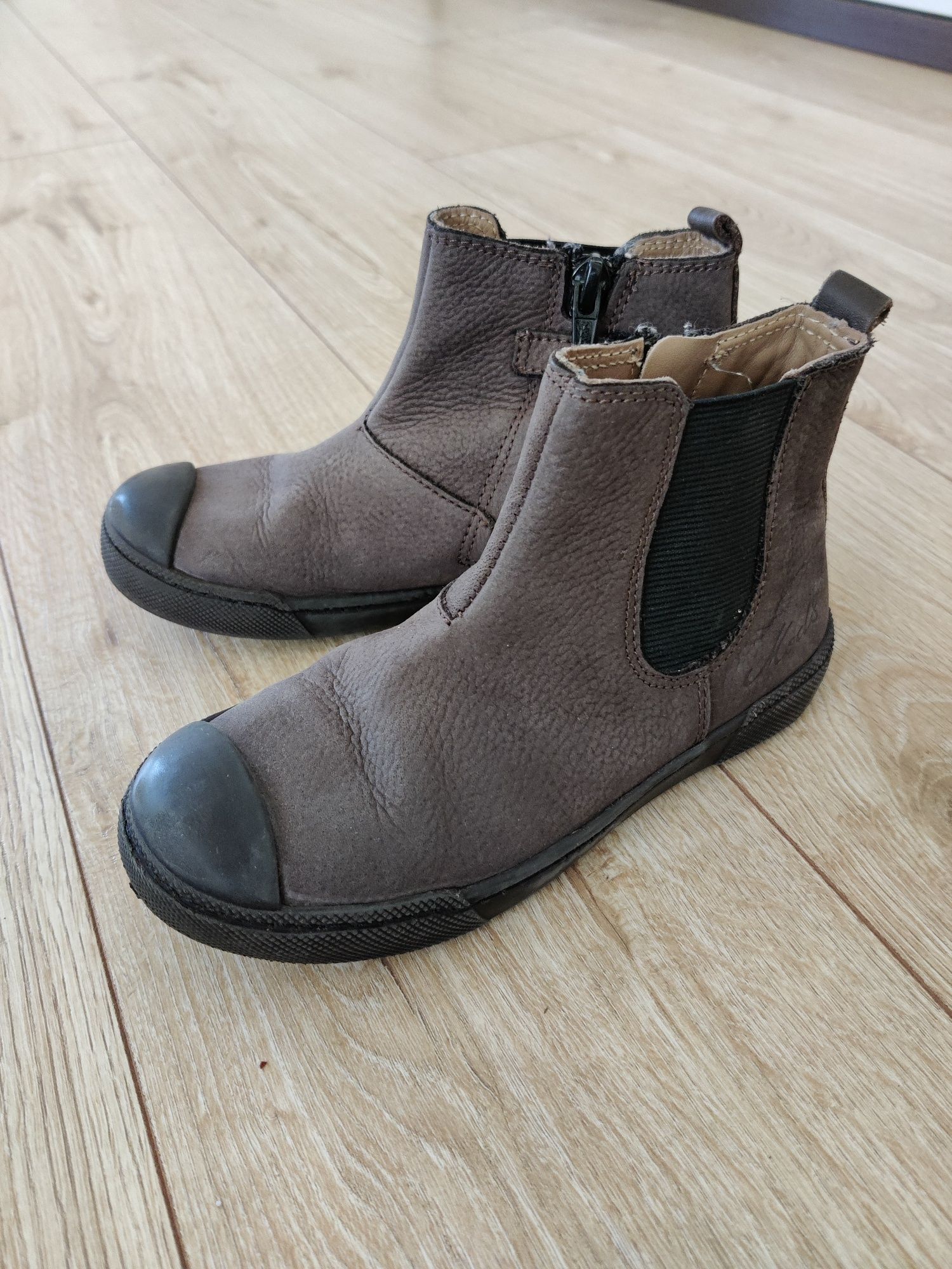 Buty Mod8 trzewiki 29 zamek eleganckie skóra sztyblety botki