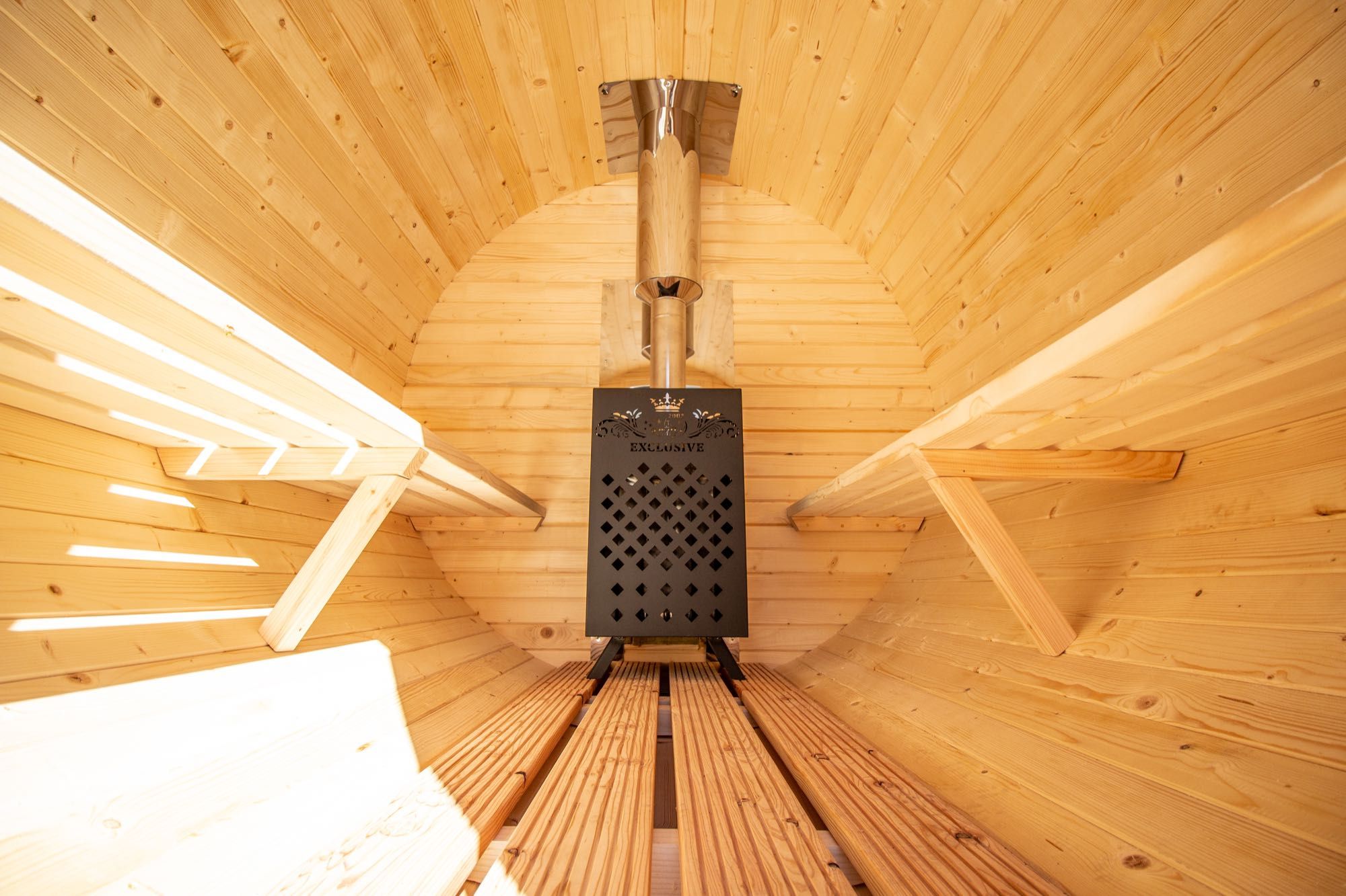 Sauna Ogrodowa 2m Beczka Ruska Bania  Dowolna Konfiguracja Cenowa