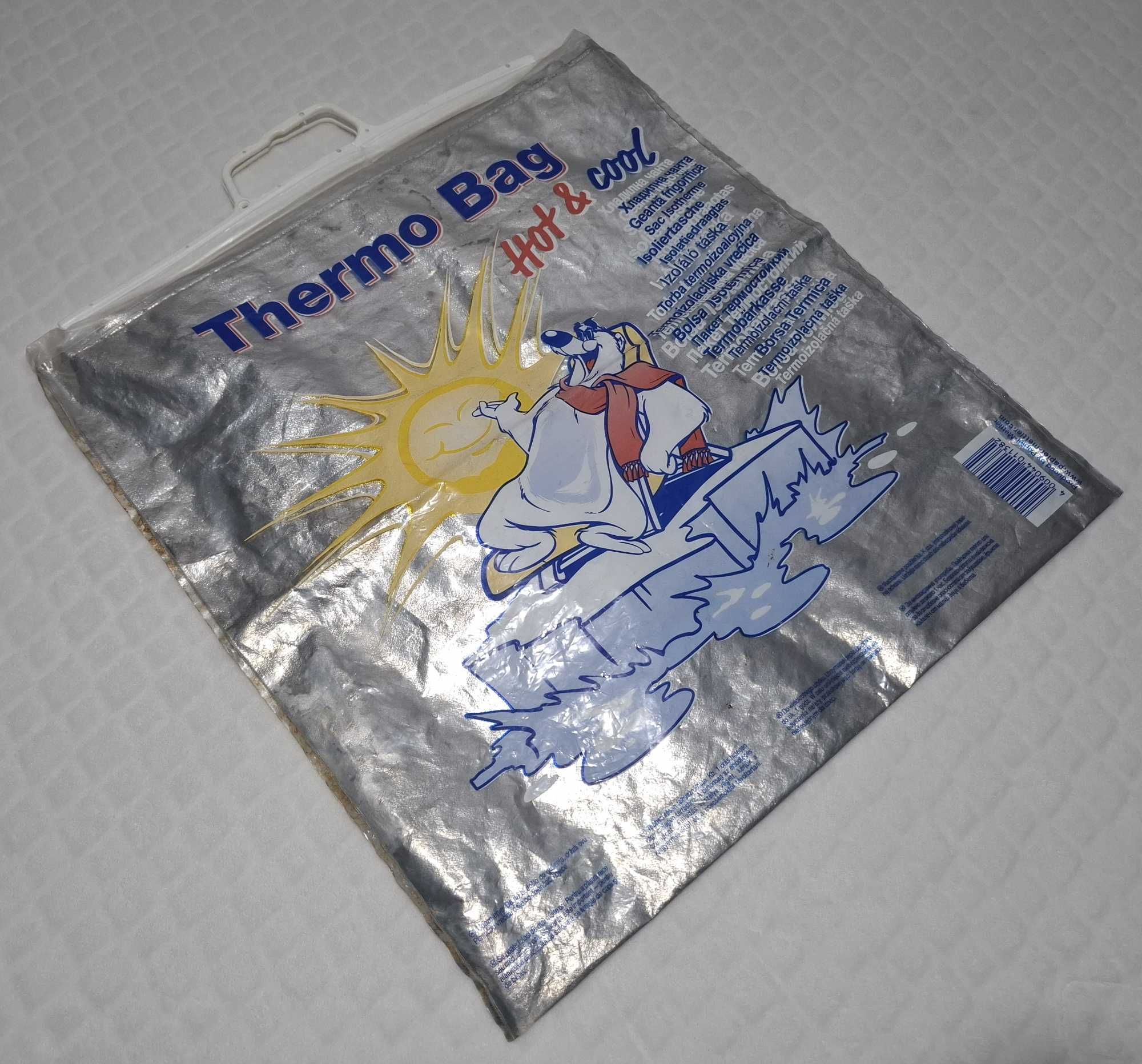 Torba termiczna, miś polarny, termo, na zakupy, 42x46cm (reklamówka)
