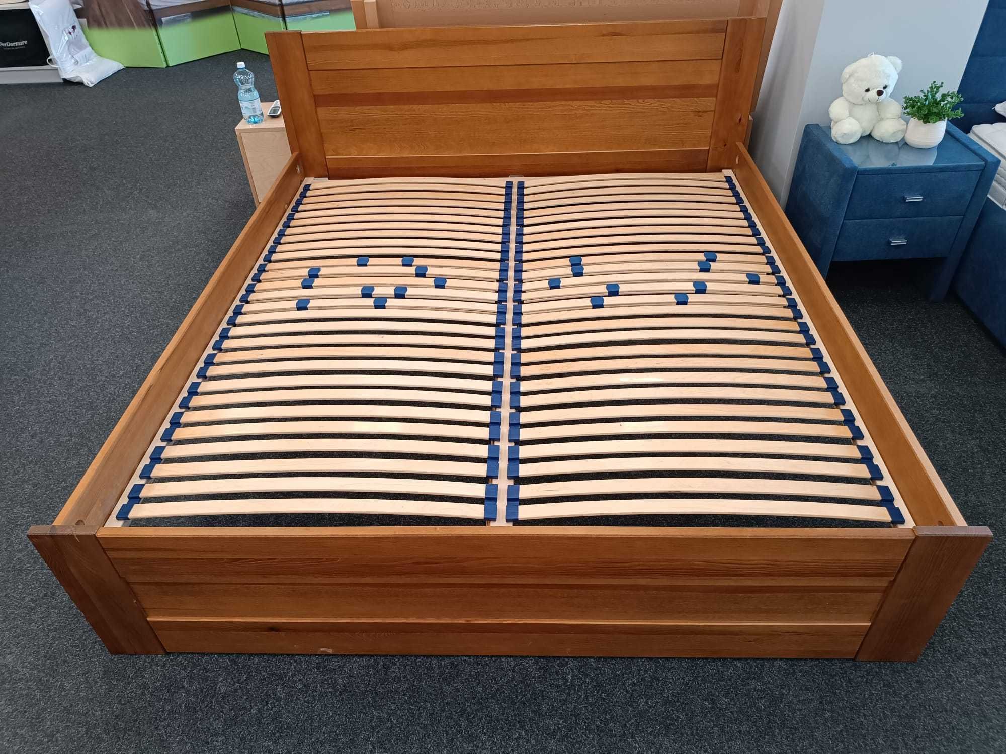 Łóżko z litego, sosnowego drewna w rozmiarze 180x200, stelaż gratis!